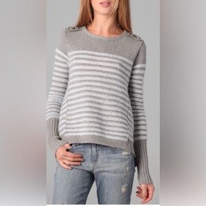 Free people majorette striped knit sweater womens XS